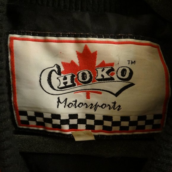 BLACK GOODWRENCH VARISTY COAT   CHOKO MOTORSPORTS BRAND  EXTRA LARGE - Picture 3 of 3